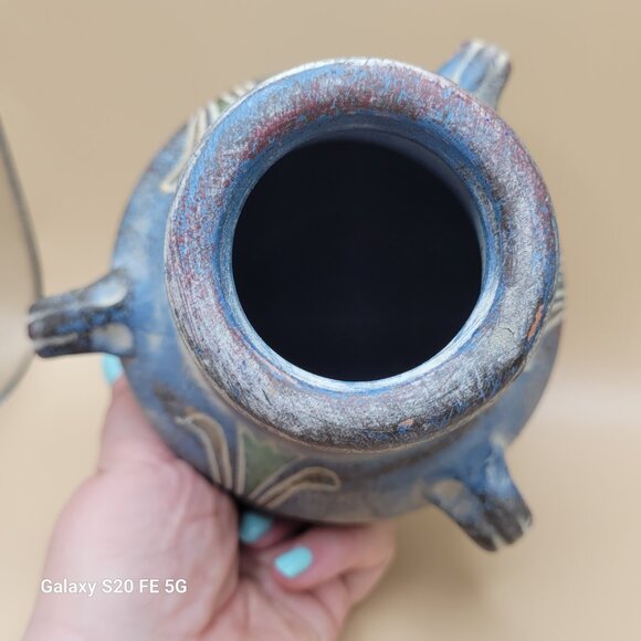 CHIMINEA SHAPED POTTERY VOTIVE OR TEA LIGHT CANDLE HOLDER - Picture 12 of 14